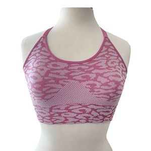 Layere 8 Pink Cheetah Sports Bra | Size Large
